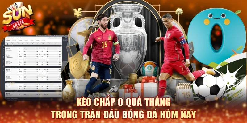 Kèo chấp 0 quả thắng trong trận đấu bóng đá hôm nay
